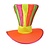 Funhoed jumbo flouor regenboog