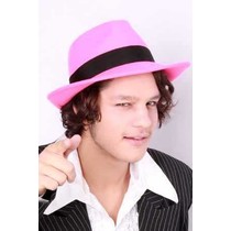 Al Capone hoed wolvilt roze