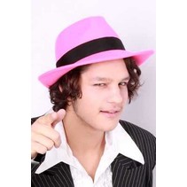 Al Capone hoed wolvilt roze