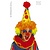 Clownshoed neon met pruik