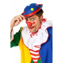 Clownshoed met noppen blauw