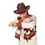 Texas hoed met suedine bruin