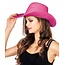 Cowboyhoed glitter roze