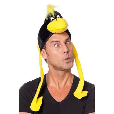 Vogelhoed zwart/geel