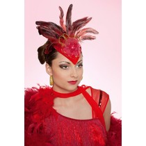 Hoed teardrop rood