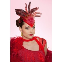 Hoed teardrop rood