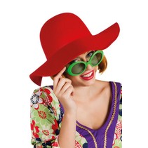 Flaphoed vilt rood
