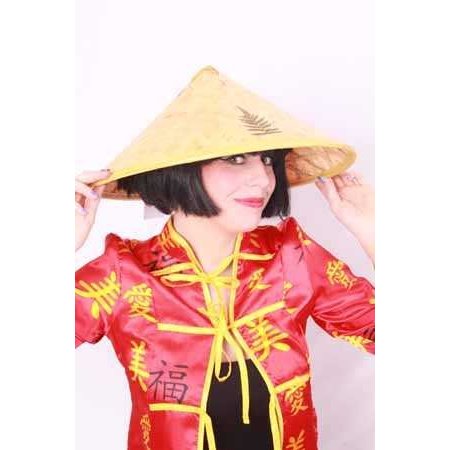 Strohoed Chinees + varenblad