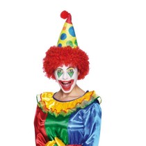 Clownshoed met pruik