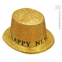 Hoge hoed goud Happy new year