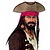 Piraten hoed met bruine dreadlocks