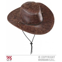 Cowboy hoed lederlook bruin new