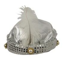 Hoed Sultan zilver + pluim