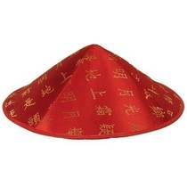 Chinees hoedje rood