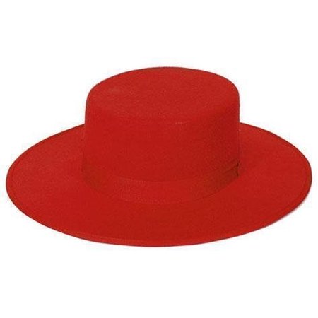 Spaanse hoed vilt rood
