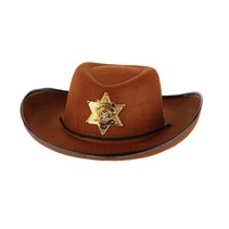 Hoed vilt Sheriff bruin junior