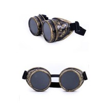 Steampunk bril goud