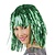 Lametta pruik groen