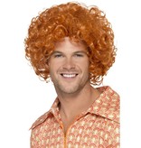 Curly Afro Ginger pruik