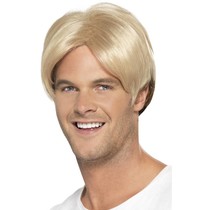 jaren 90 boyband pruik blond