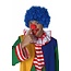 Clownspruik blauw