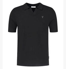 Purewhite Knitted V-Neck Polo