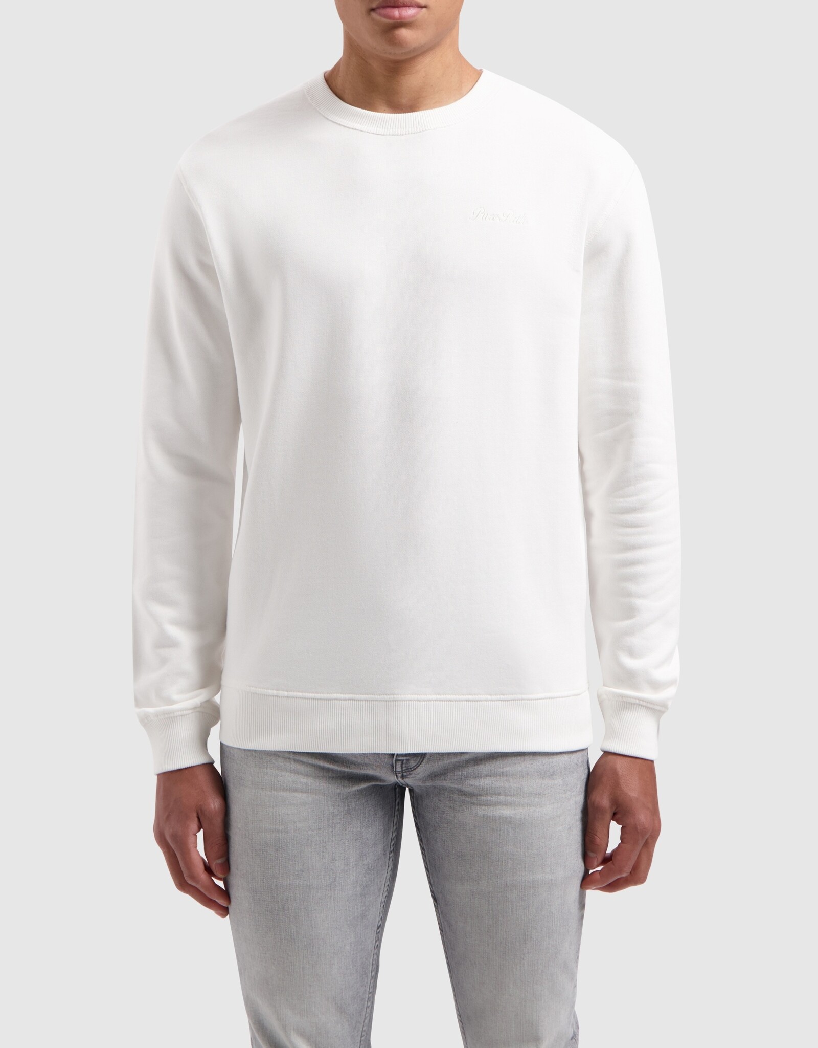 Pure Path Tonal Embroidered Sweater