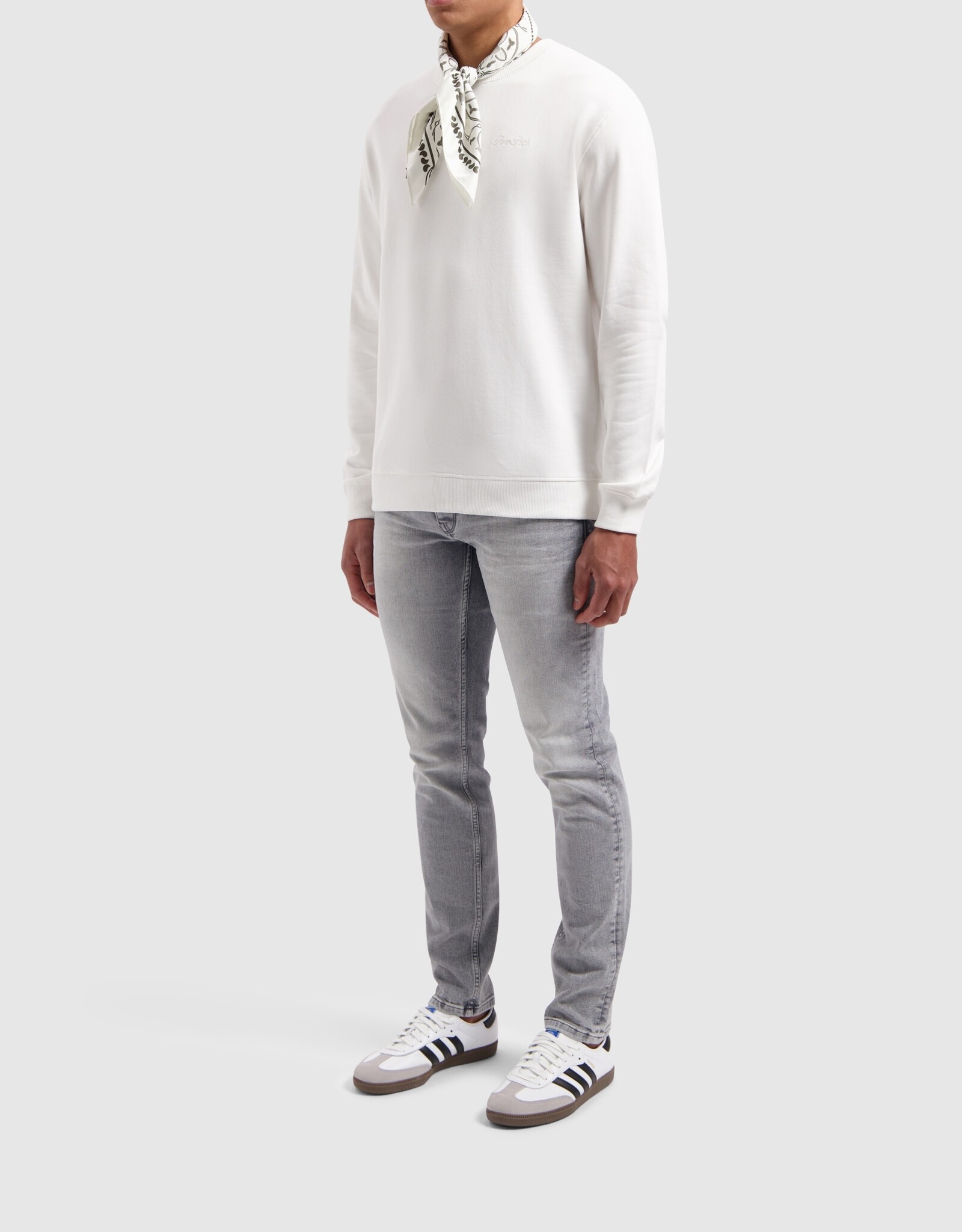 Pure Path Tonal Embroidered Sweater