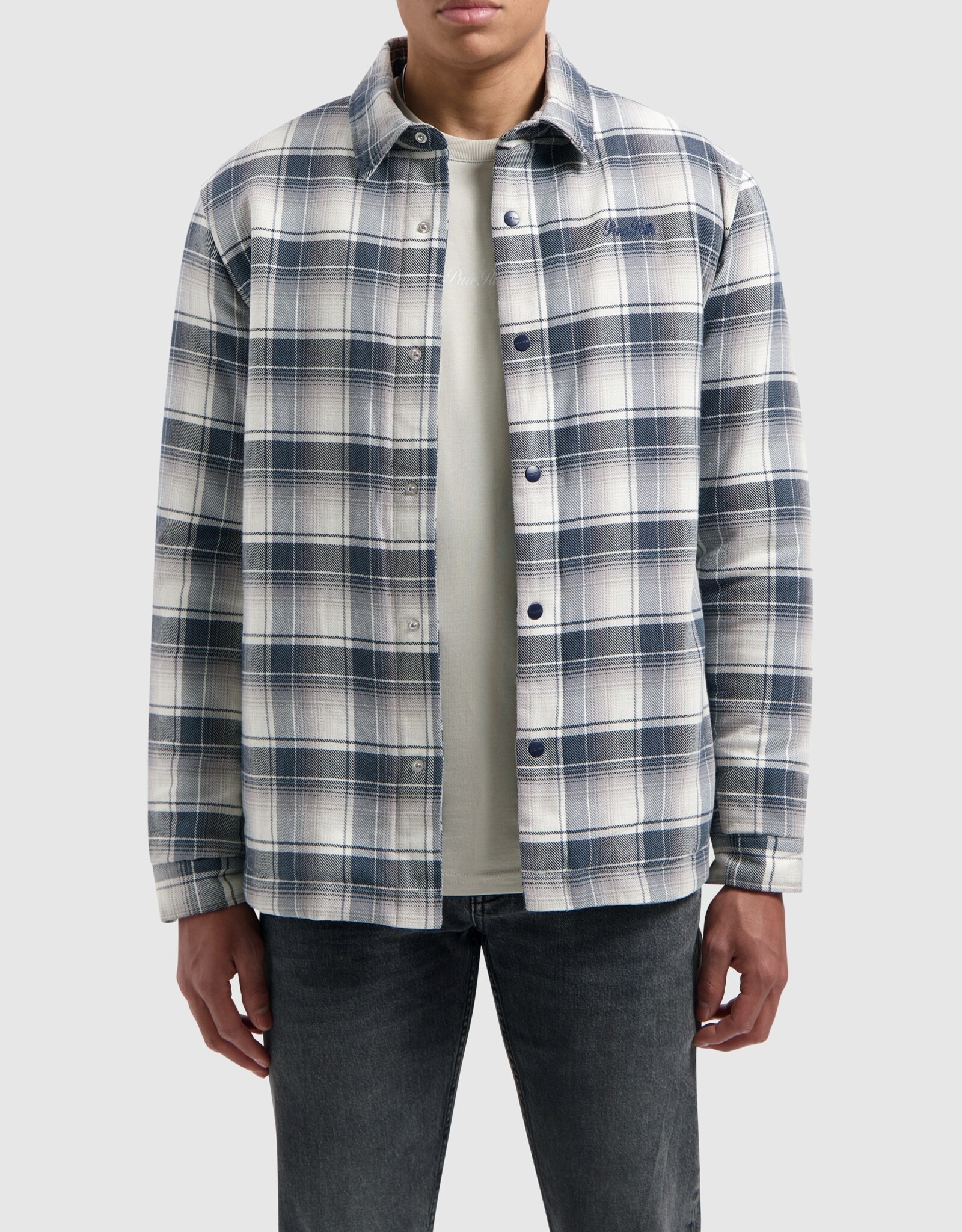 Pure Path Padded Checked Shirt