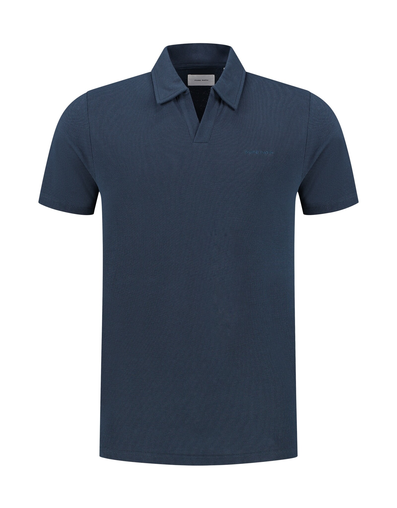 Pure Path Pique T-Shirt with Polo Collar