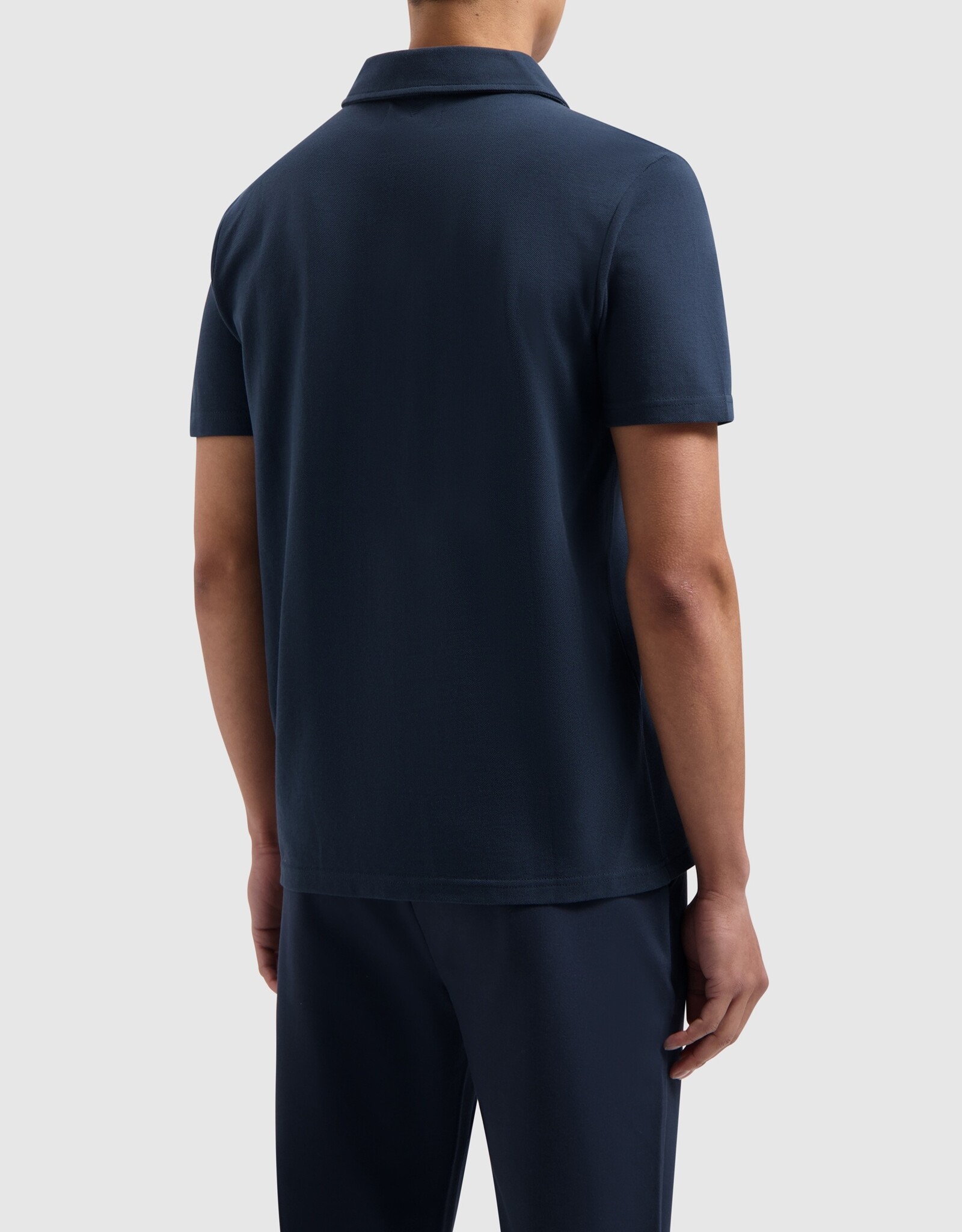 Pure Path Pique T-Shirt with Polo Collar