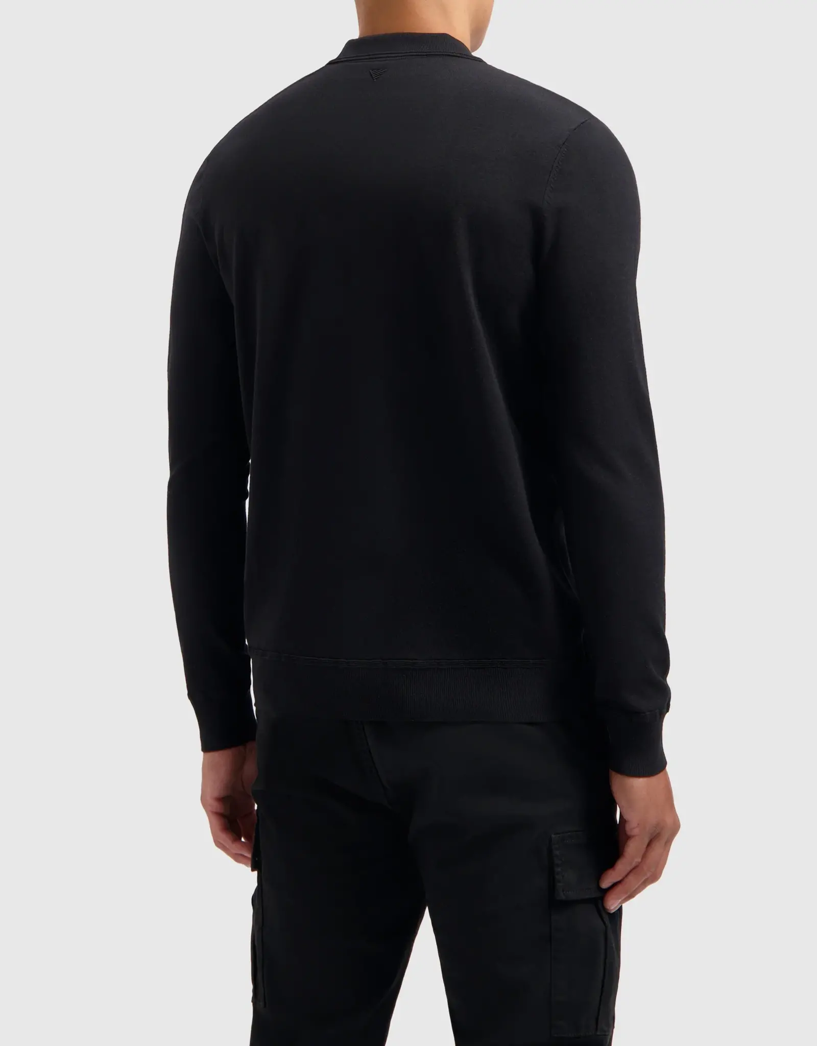 Pure Path Regular Knit Polo Zip L/S