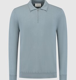 Pure Path Regular Knit Polo Zip L/S