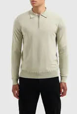 Pure Path Regular Knit Polo Zip L/S