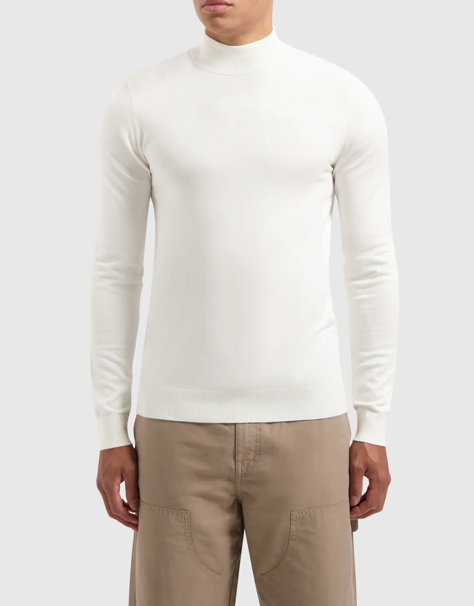 Pure Path Regular Fit Knit Mockneck