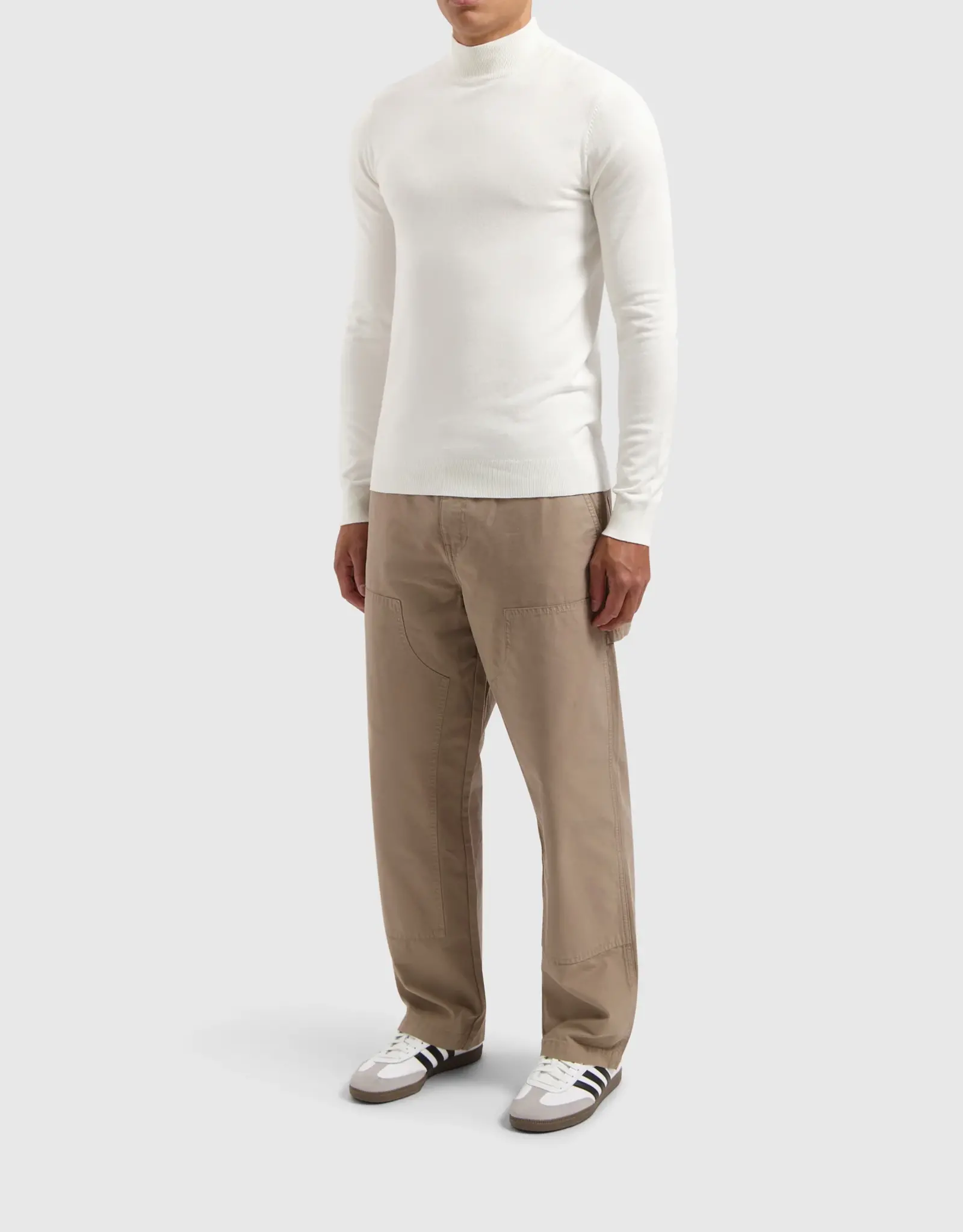 Pure Path Regular Fit Knit Mockneck