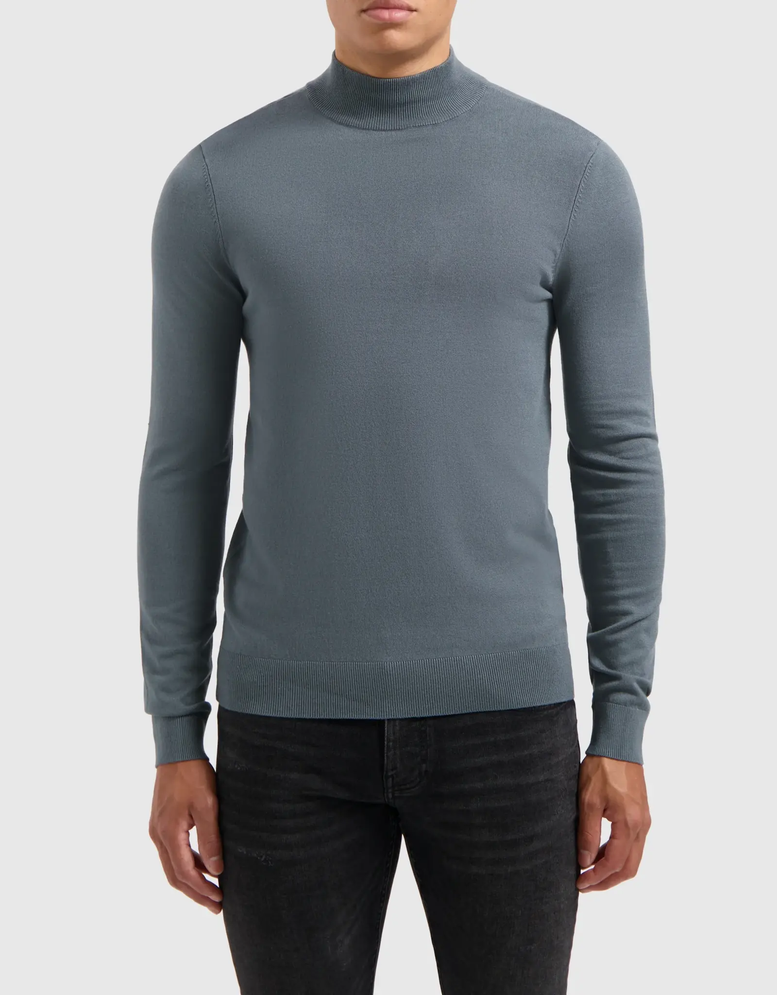 Pure Path Regular Fit Knit Mockneck