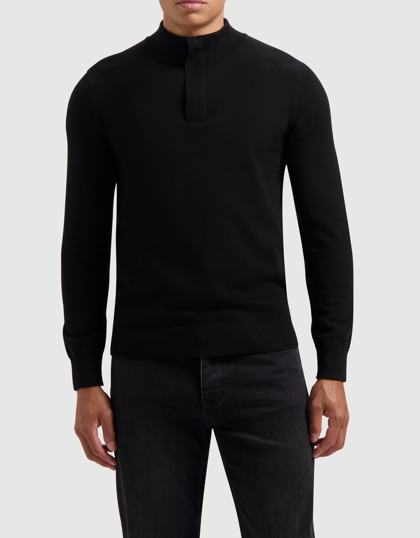 Pure Path Regular Fit Knit Halfzip L/S