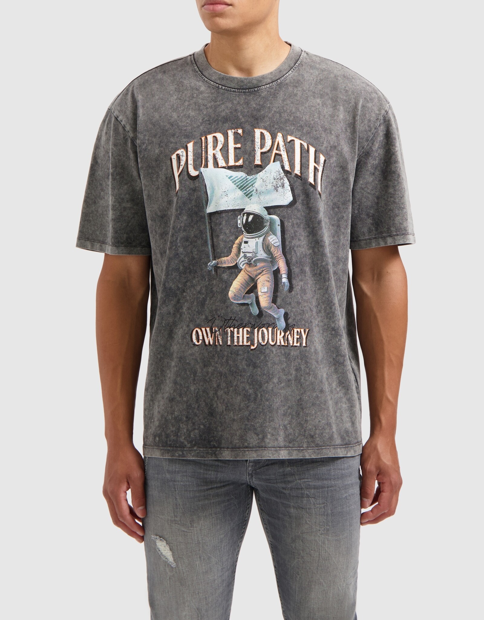 Pure Path Oversized Fit Tee Crewneck