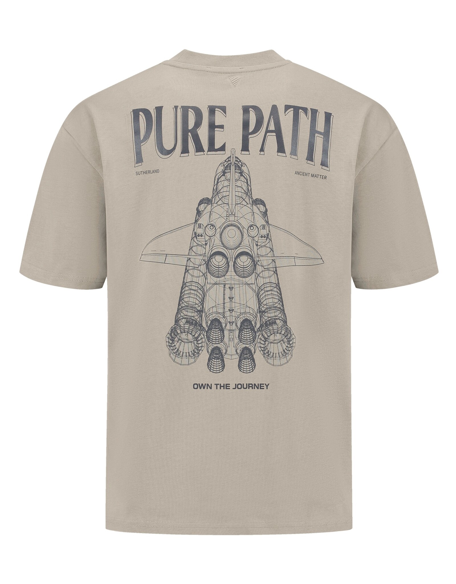 Pure Path Oversized Fit Tee Crewneck