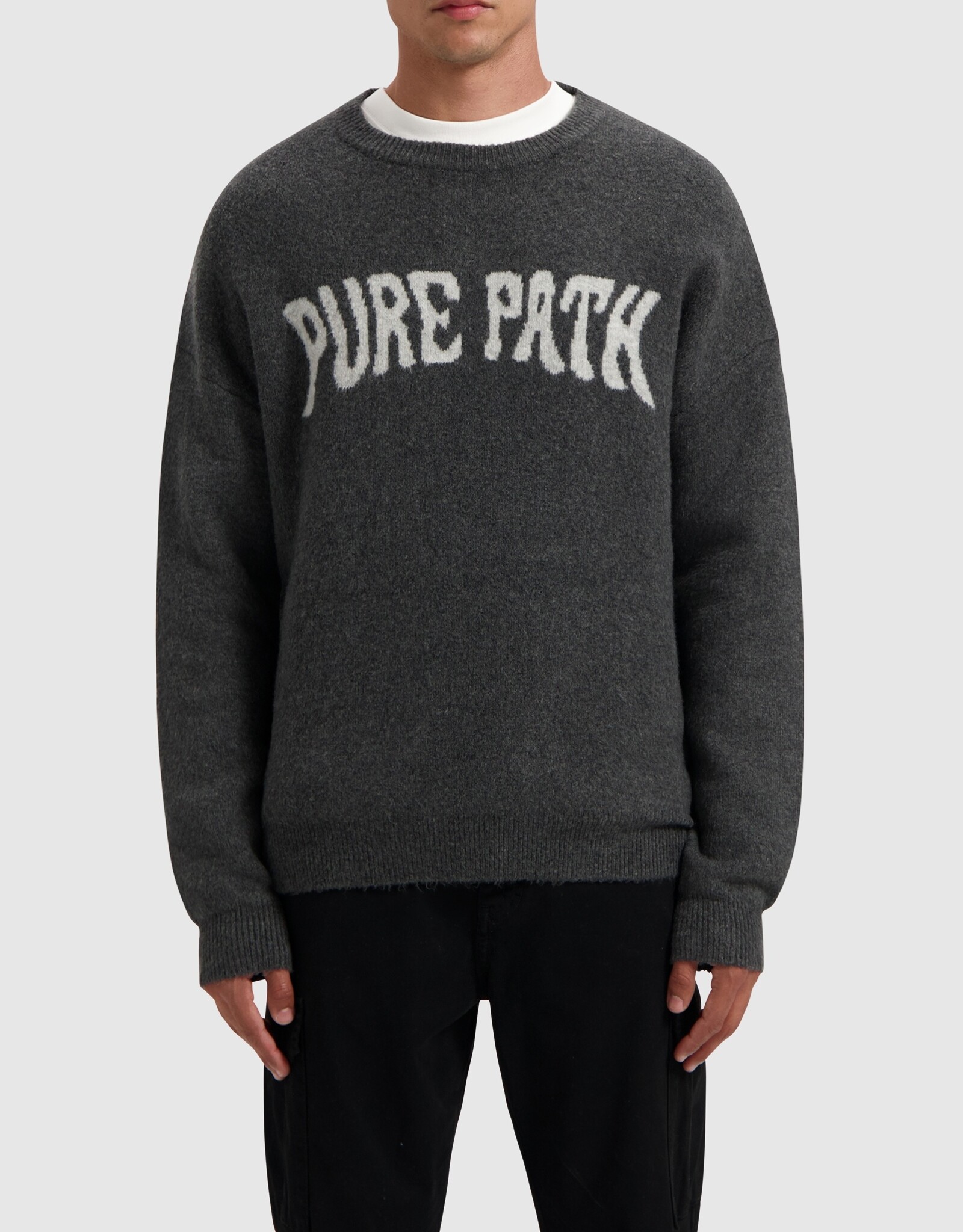 Pure Path Oversized Fit Knitwear Crewneck