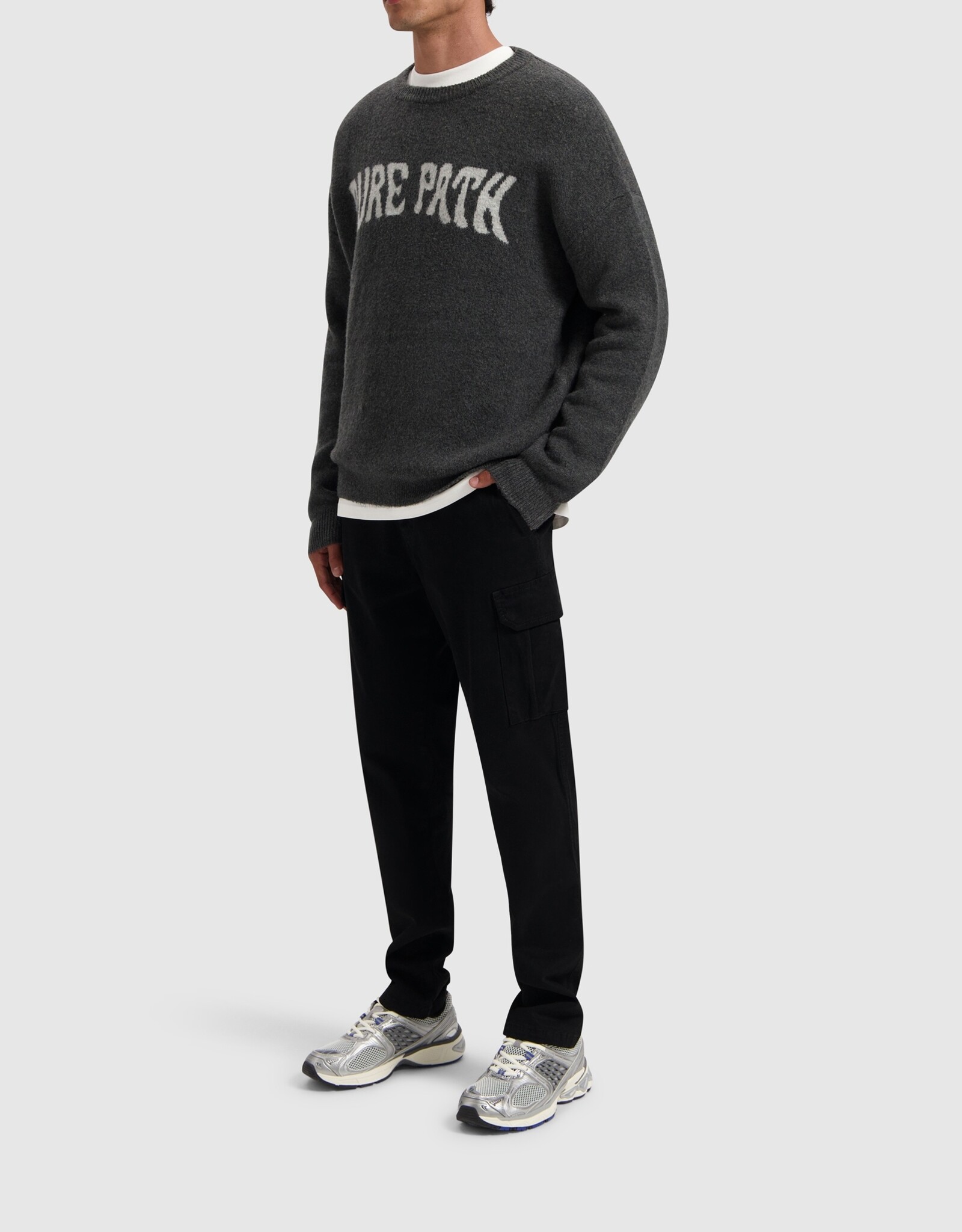 Pure Path Oversized Fit Knitwear Crewneck