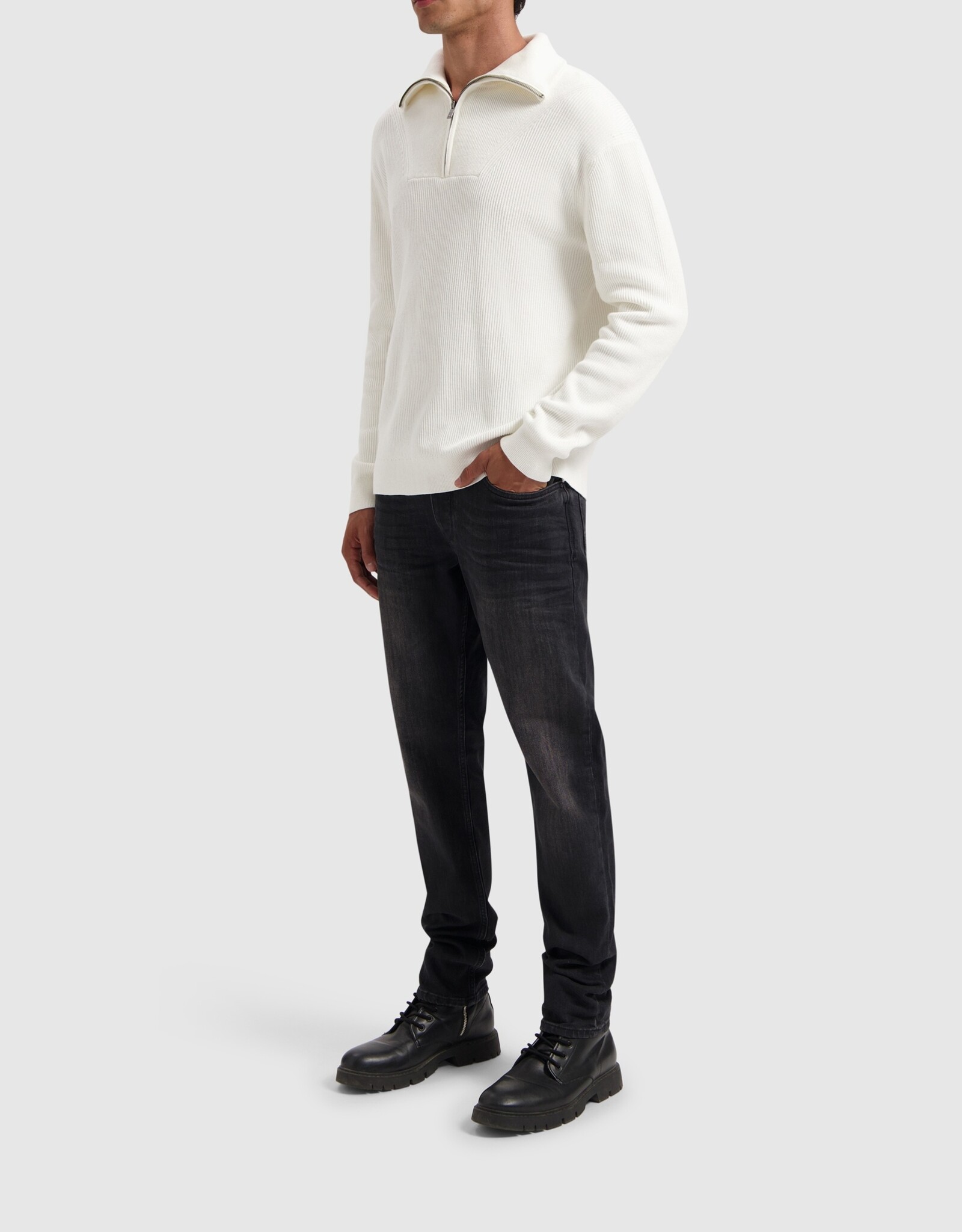 Pure Path Loose Fit Knitwear Halfzip