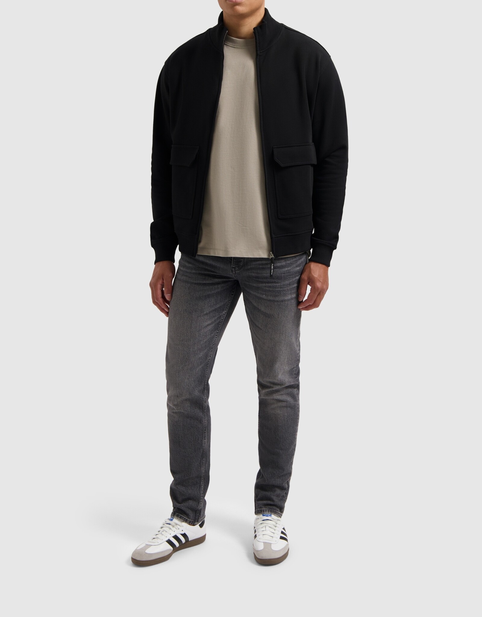 Pure Path Loose Fit Sweater Zip-up