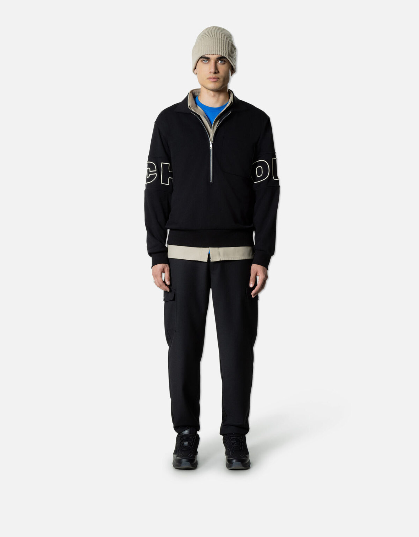 Off the pitch Half Zip Polo Sweater