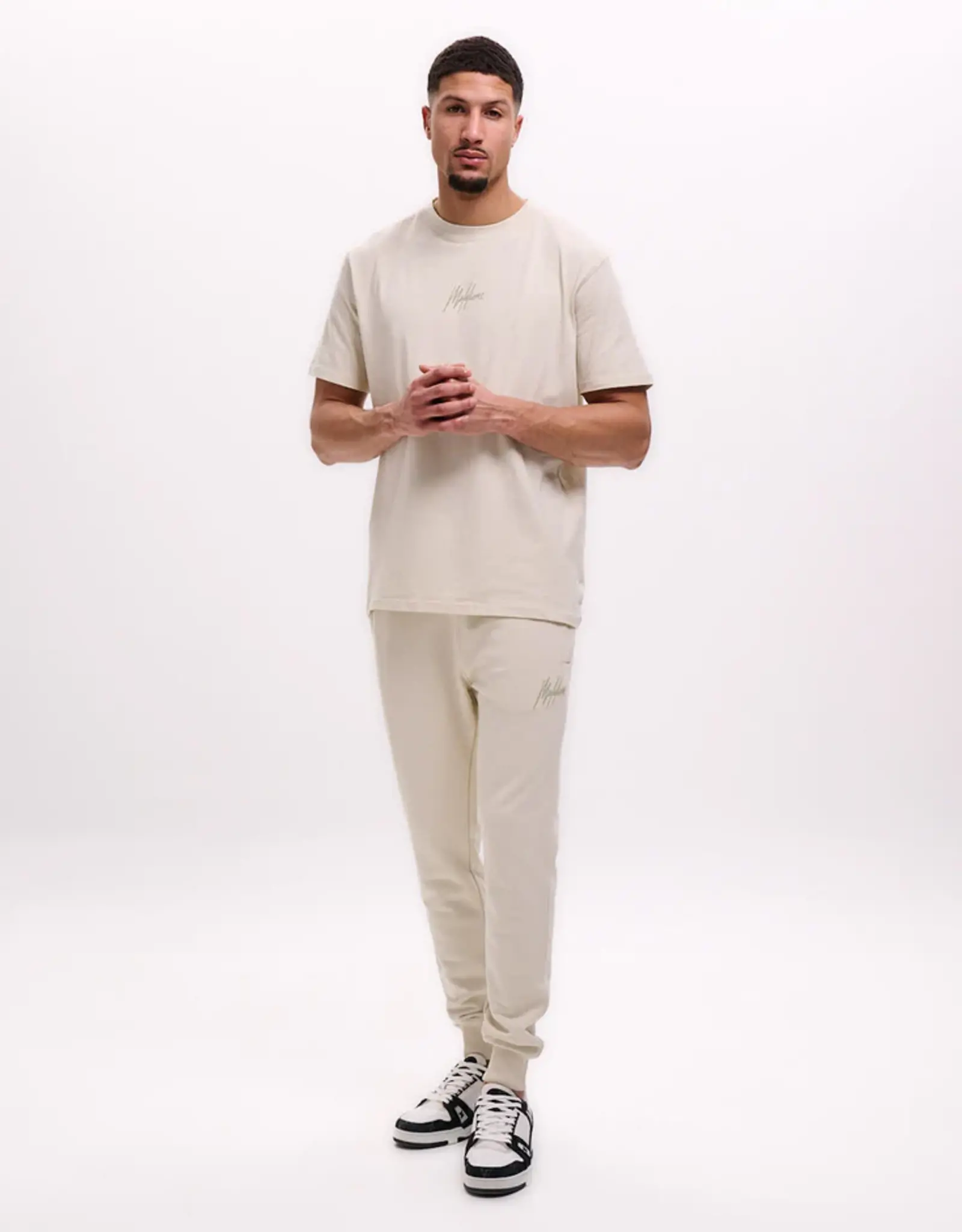 Malelions Striped Signature T-Shirt