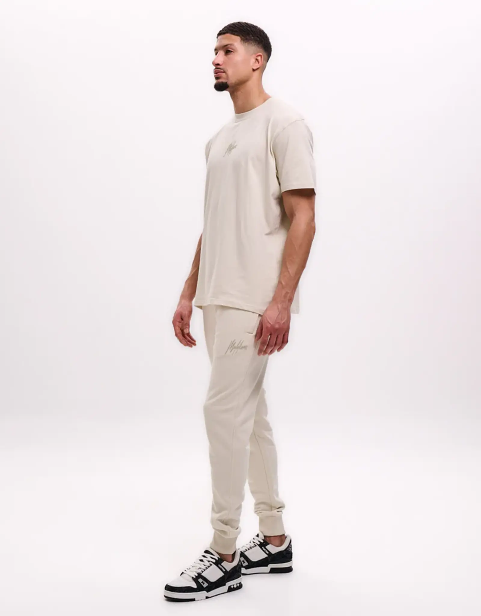 Malelions Striped Signature T-Shirt