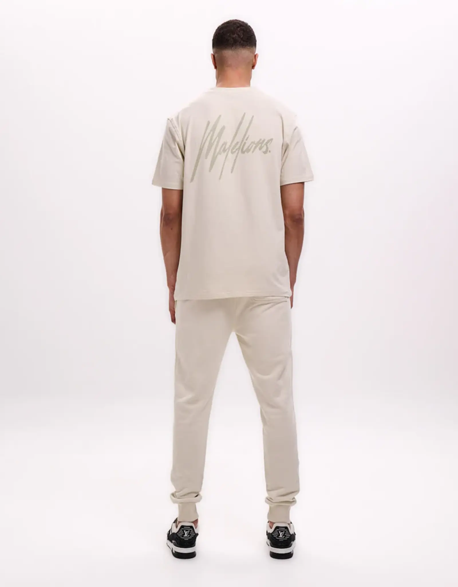 Malelions Striped Signature T-Shirt