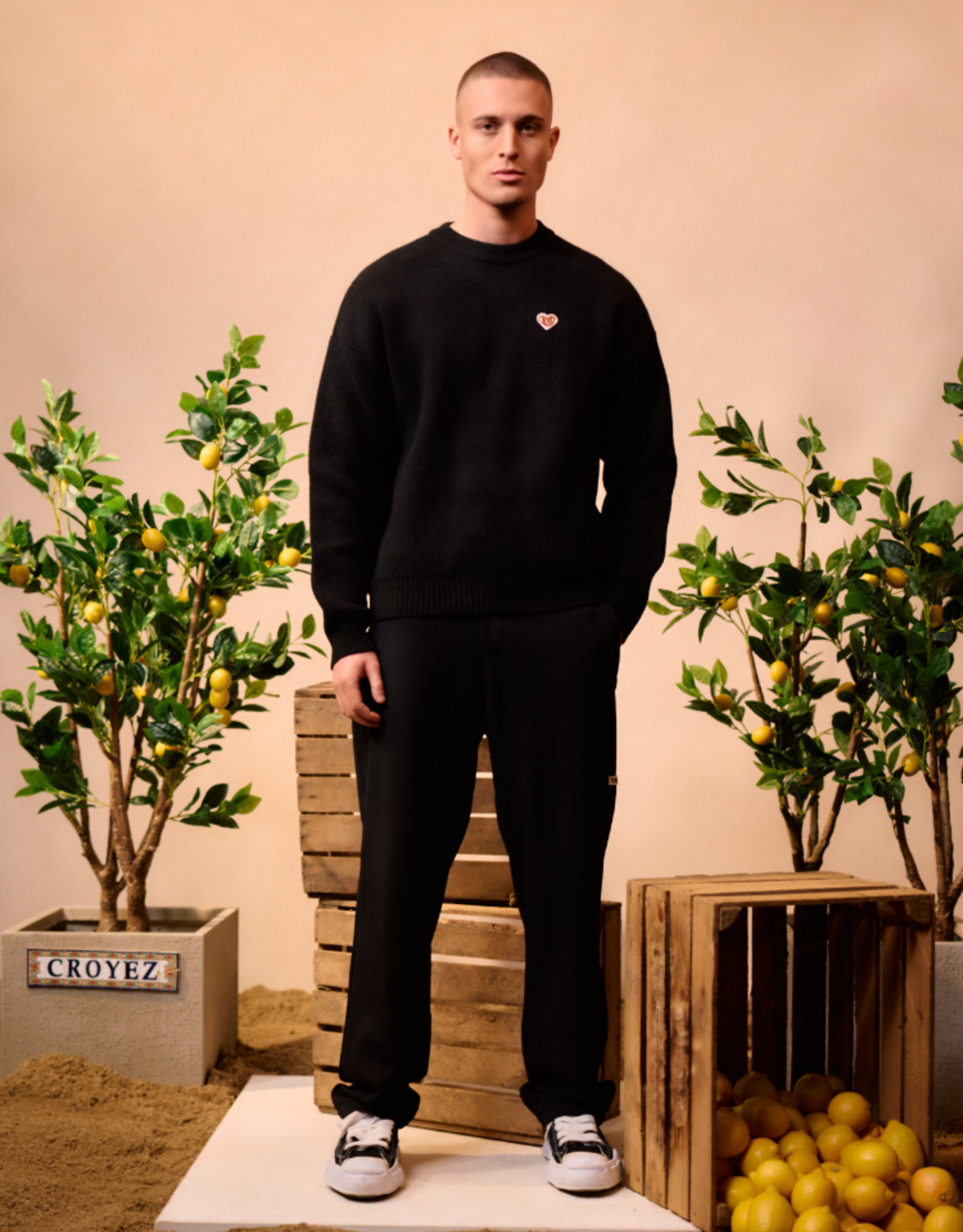 Croyez Heart Knit Sweater