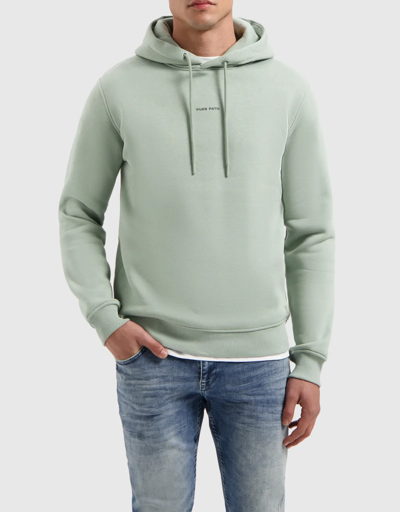 Pure Path Essential Regular Logo Hoodie